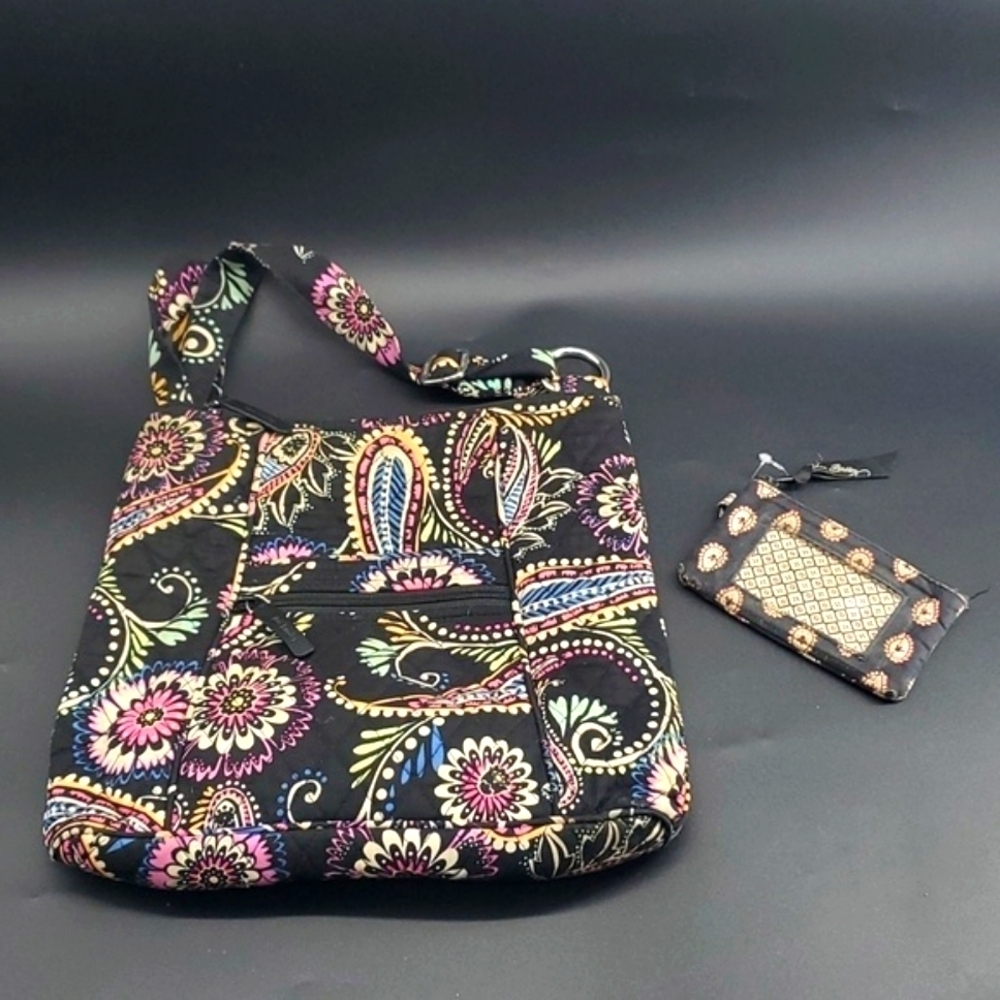 Vera Bradley Quilted Paisley Crossbody and Card Purse